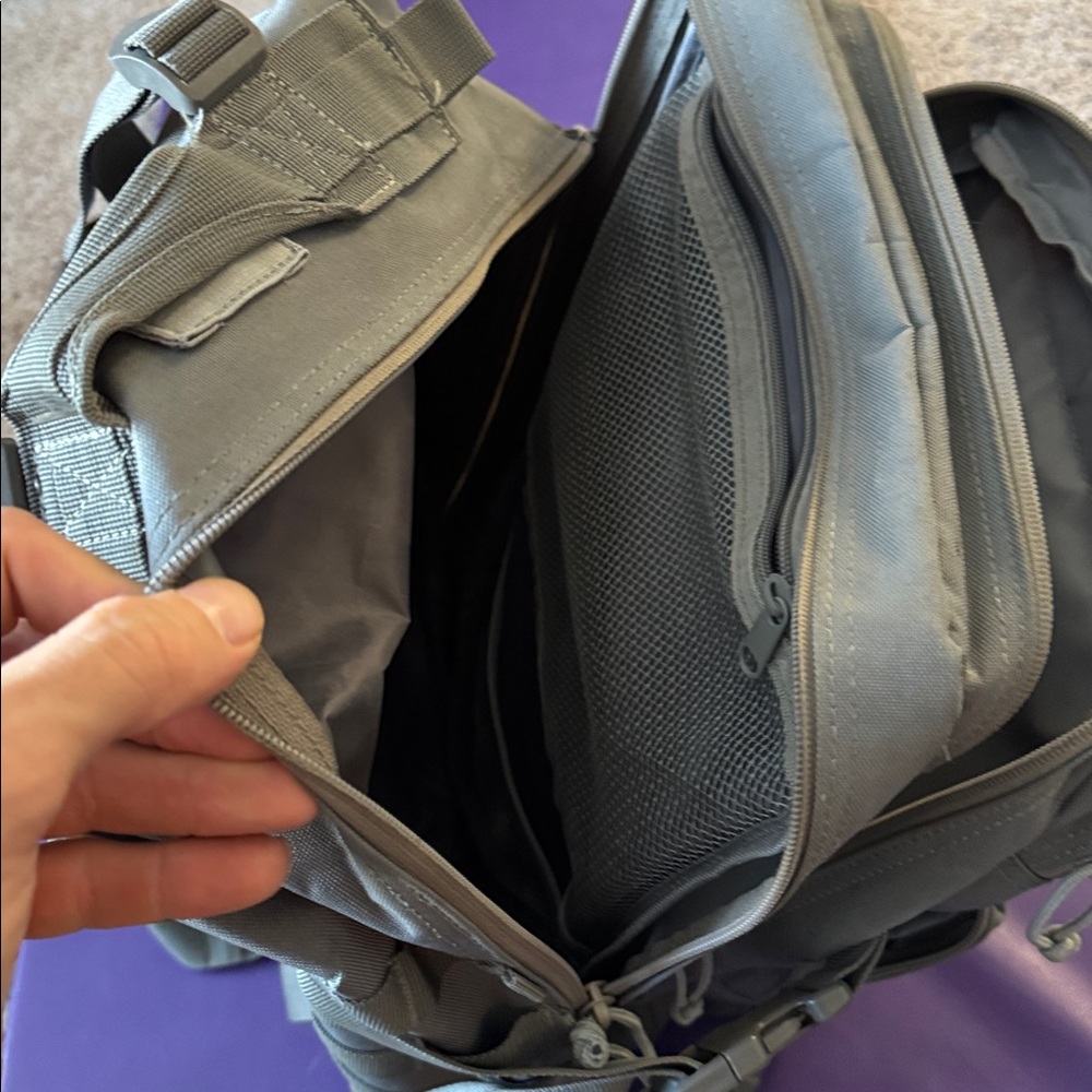 Gray Tactical Backpack - image 4